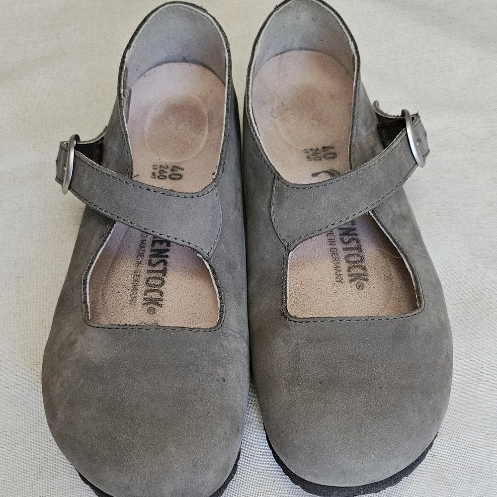 Birkenstock Women's Gray Mary Jane Shoes